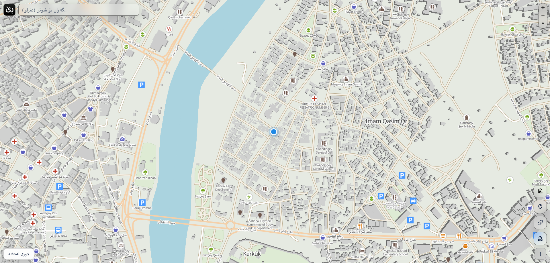 Rë — buildings and POIs